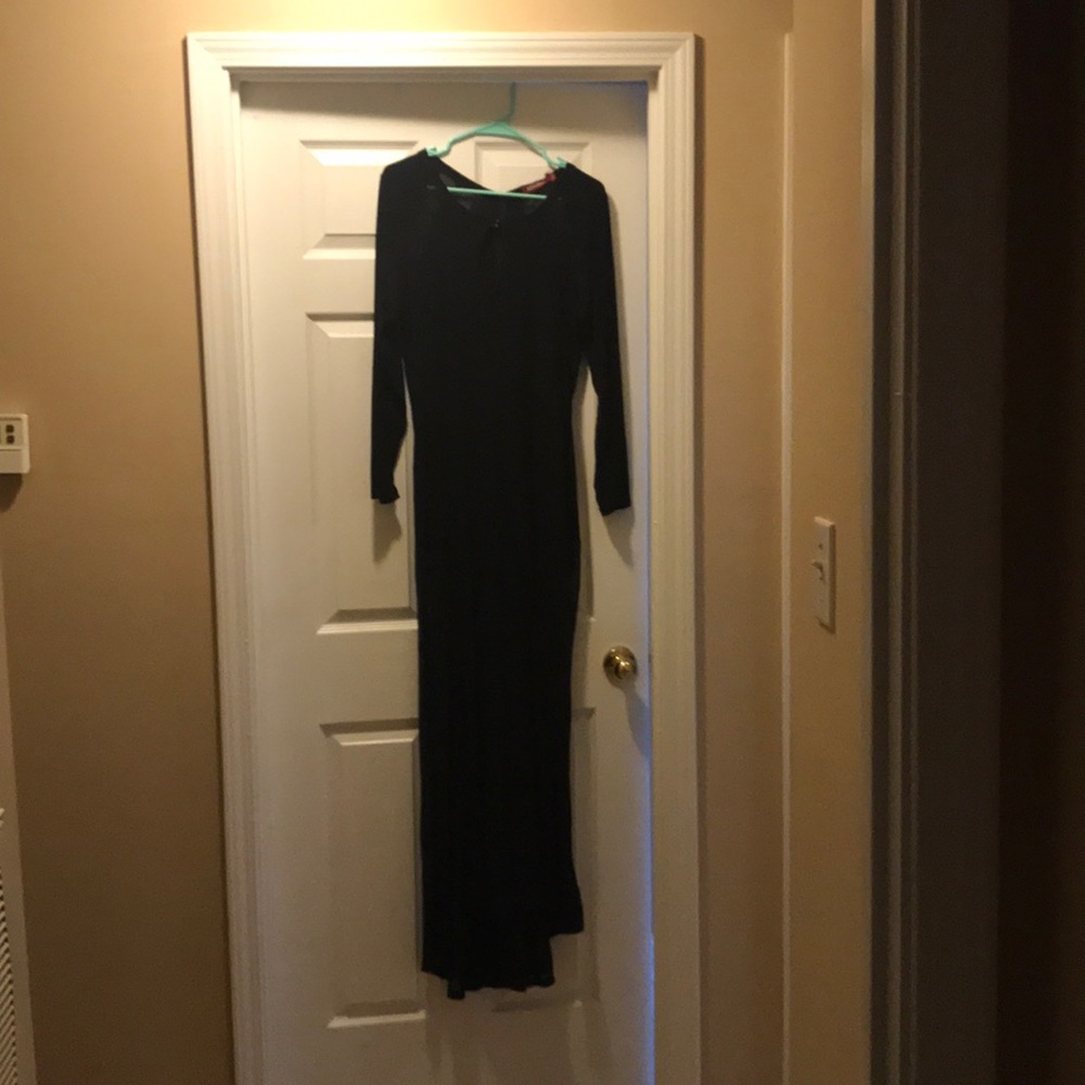 Black sheer gown, size Large